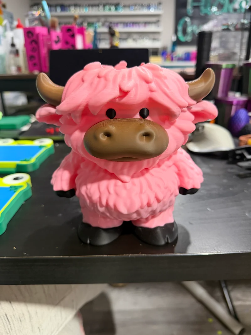 3D printed cow soap holder