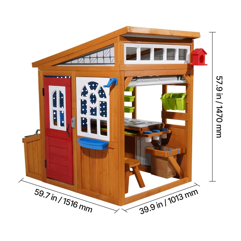 Outdoor Cedar Play Station