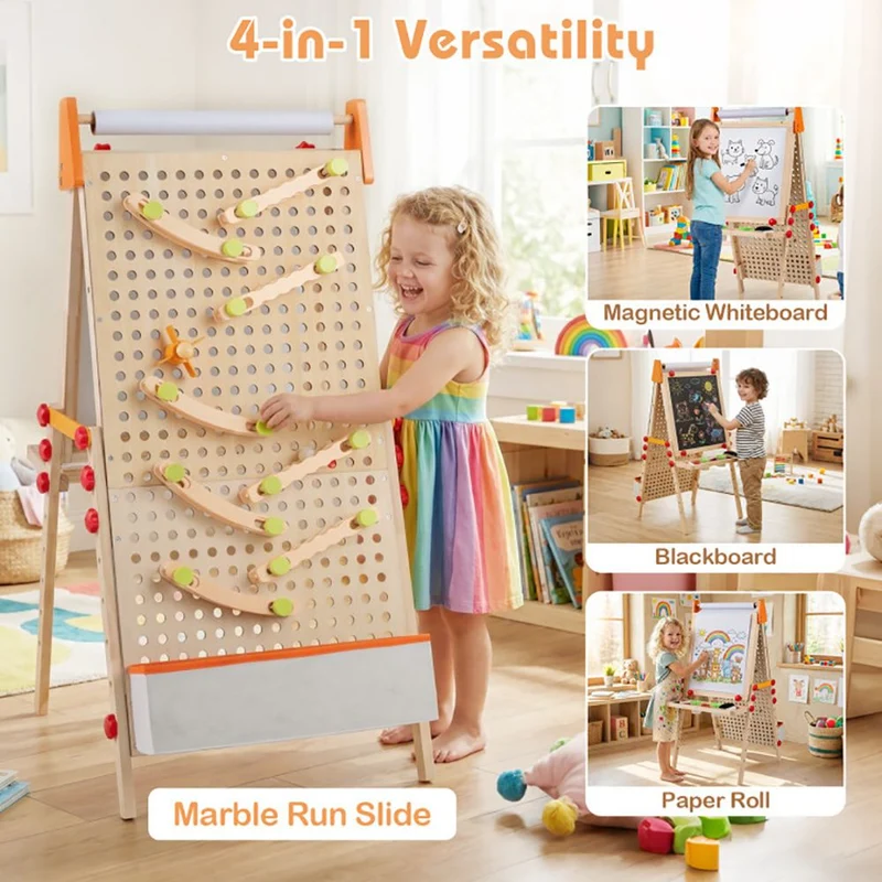 4-in-1 Wooden Kids Art Easel