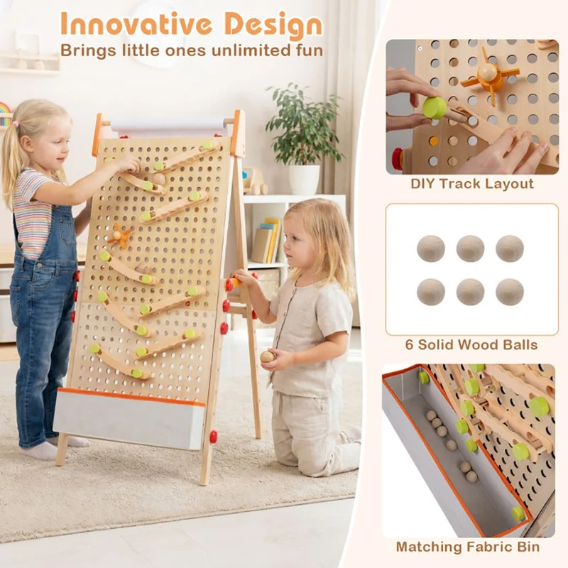 4-in-1 Wooden Kids Art Easel