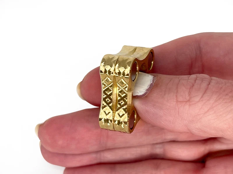 The Micro Dual-Strength Brass Magnetic Slider