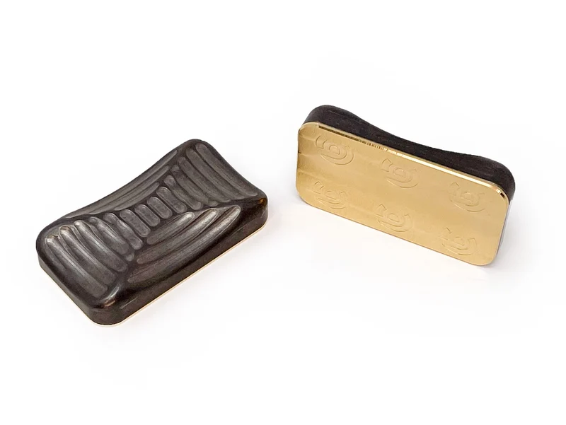 Lowrey Dark Tumbled Titanium & Brass Magnetic Slider