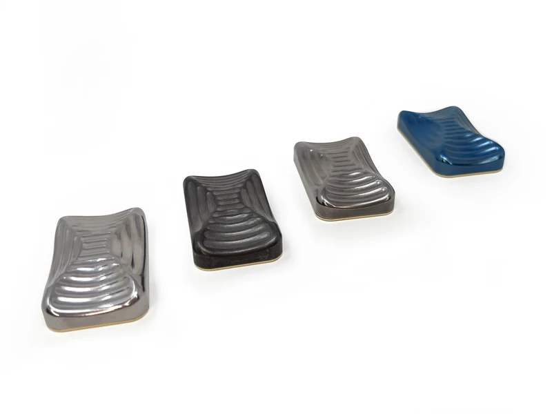 Lowrey Blue Anodized Titanium & Brass Magnetic Slider