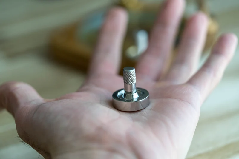 Schulte Stainless Steel Spinning Top