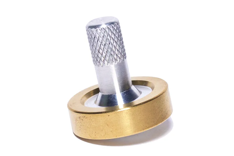 Schulte Fused Aluminum & Brass Spinning Top