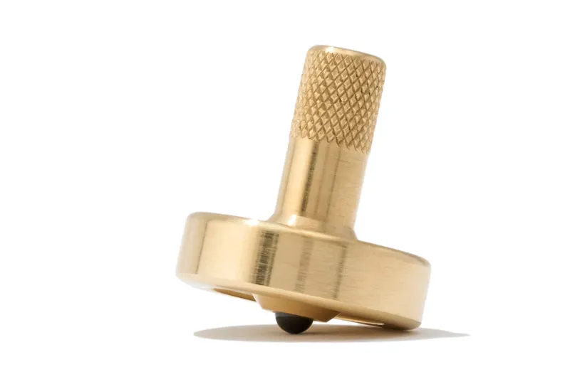 Schulte Brass Spinning Top