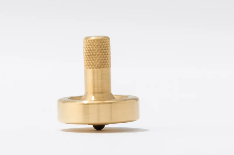Schulte Brass Spinning Top