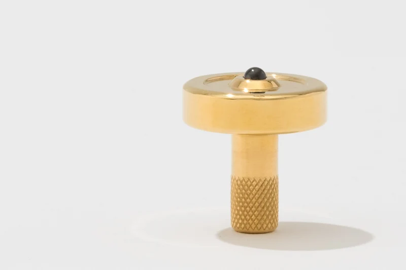 Schulte Brass Spinning Top