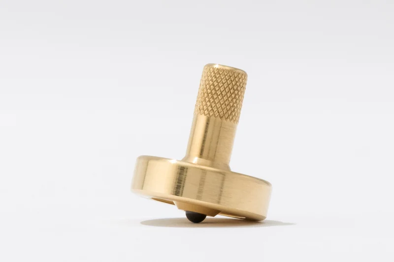 Schulte Brass Spinning Top