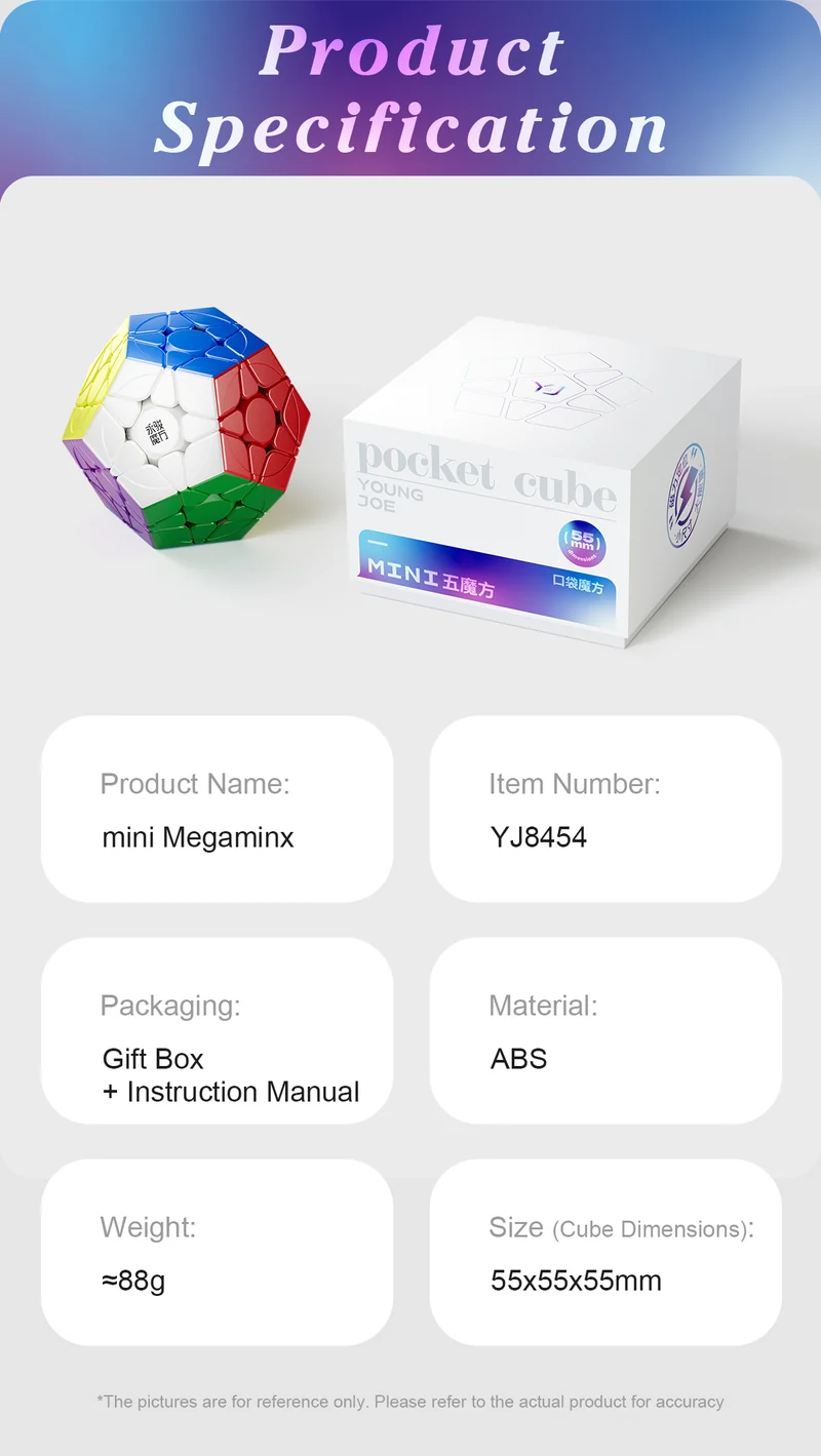 YJ Pocket Mini Megaminx (5.5cm, Magnetic)