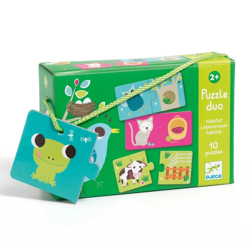 Lernspiel: Puzzle duo: Wo wohne ich ?