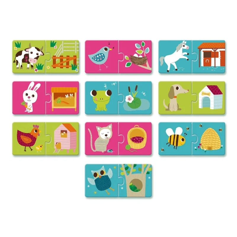 Lernspiel: Puzzle duo: Wo wohne ich ?