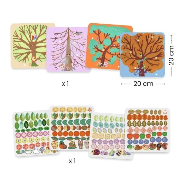 Bastelpackung Jahreszeiten ab 3 Jahren – Djeco