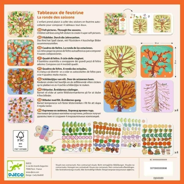 Bastelpackung Jahreszeiten ab 3 Jahren – Djeco