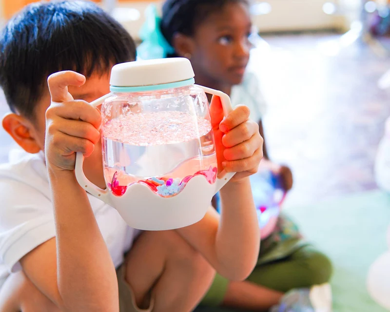 Sensory Play Jar + Outer Space Fun Filler