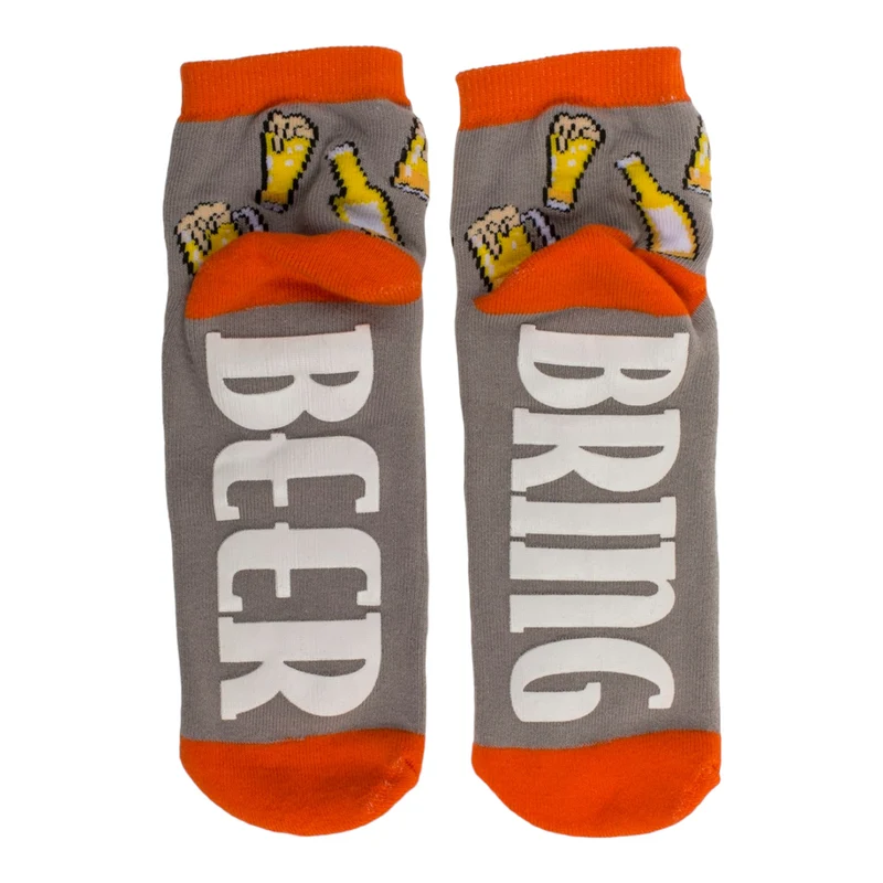 Socken Bier Geschenk für Männer Bierstrumpf mit ABS-Sohle in 36-45