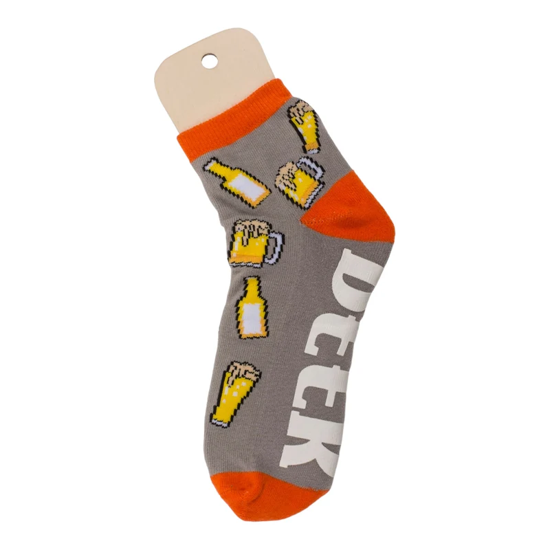 Socken Bier Geschenk für Männer Bierstrumpf mit ABS-Sohle in 36-45