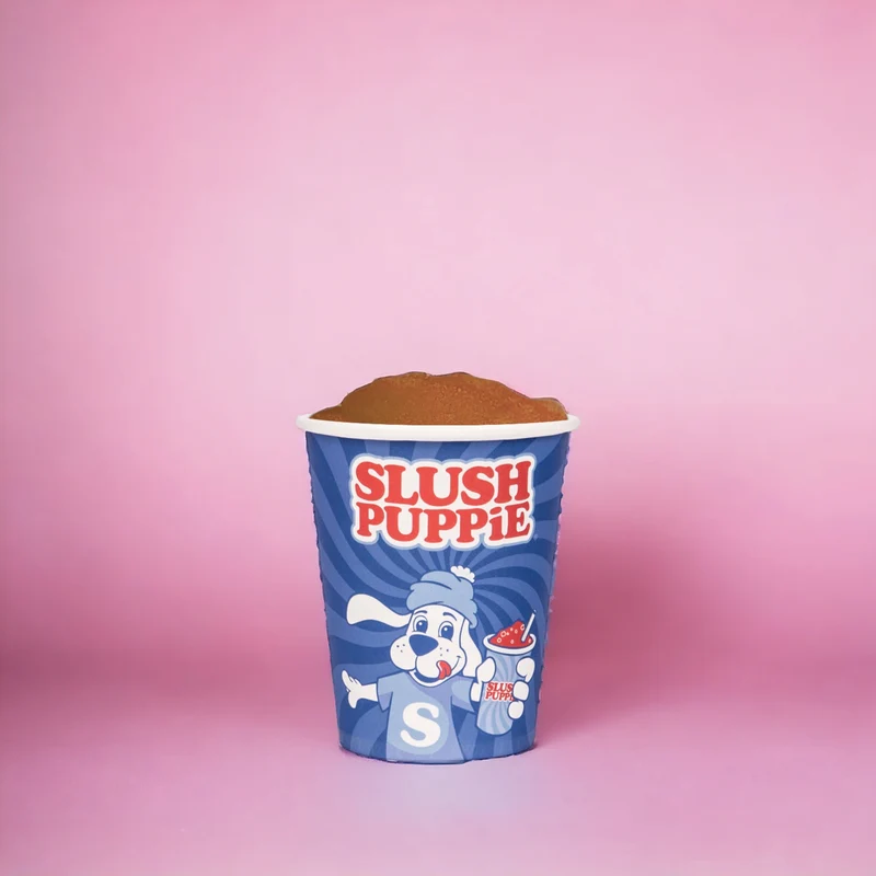SLUSH PUPPiE Pappbecher Slush-Becher und Strohhalme im Set