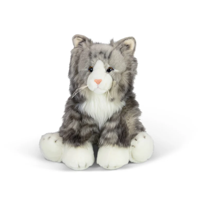 Graue Katze Animigos Kuscheltier