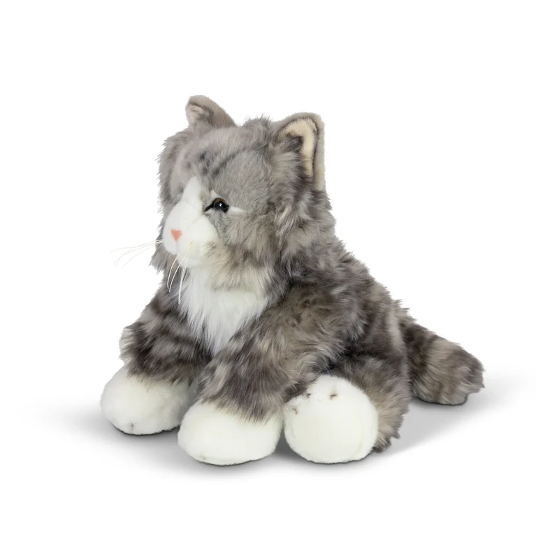 Graue Katze Animigos Kuscheltier