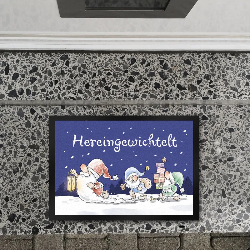 Hereingewichtelt Fußmatte in 35x50 cm mit Spruch