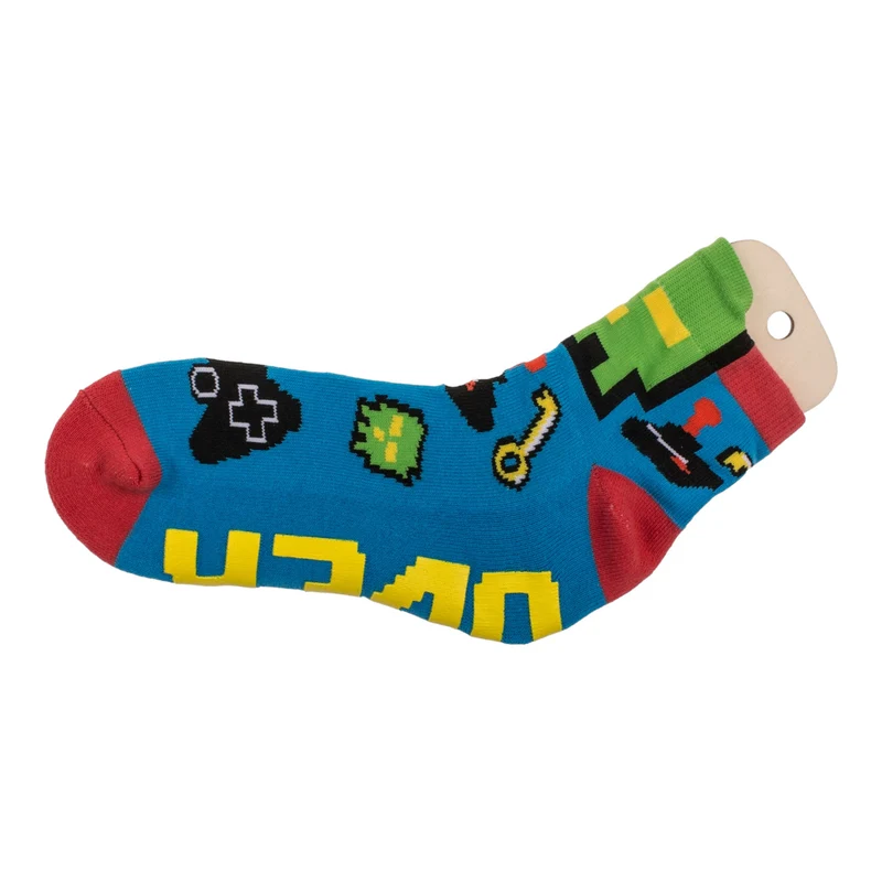 Socken Game Over Zocken Strumpf mit ABS-Sohle in 36-45 im Paar