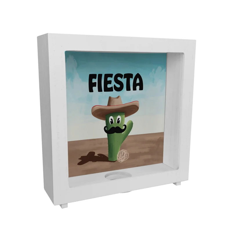 Fiesta - Kaktus mit Sombrero Spardose