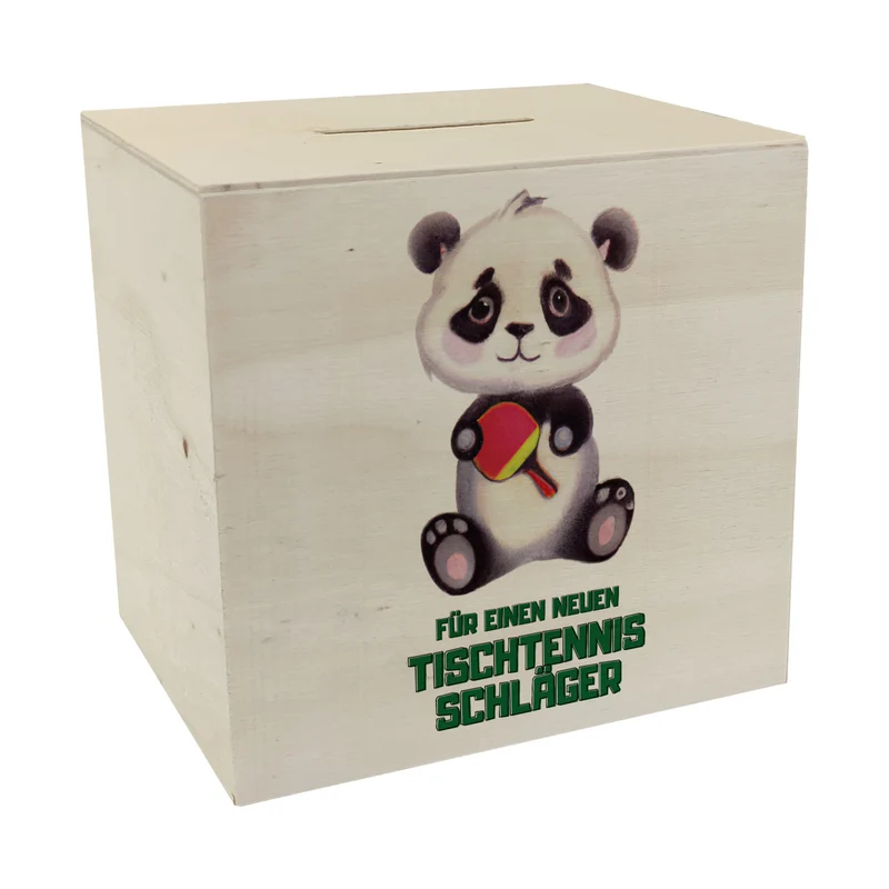 Für einen neuen Tischtennis Schläger Panda Spardose