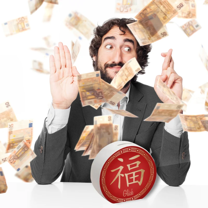 Chinesisches Zeichen für Glück Spardose