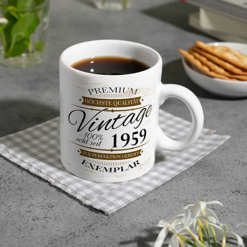 Vintage Tasse 100% echt seit 1959 - Premium Exemplar - Zur Perfektion gereift -