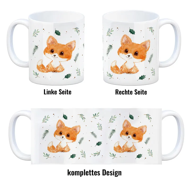 Baby Fuchs im Aquarellstil Kaffeebecher