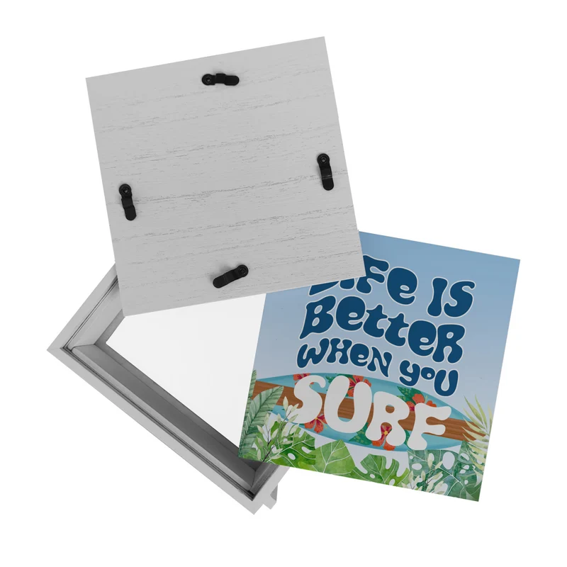 Spardose mit schönem Surfbrett Motiv und Spruch - Life is better when you surf