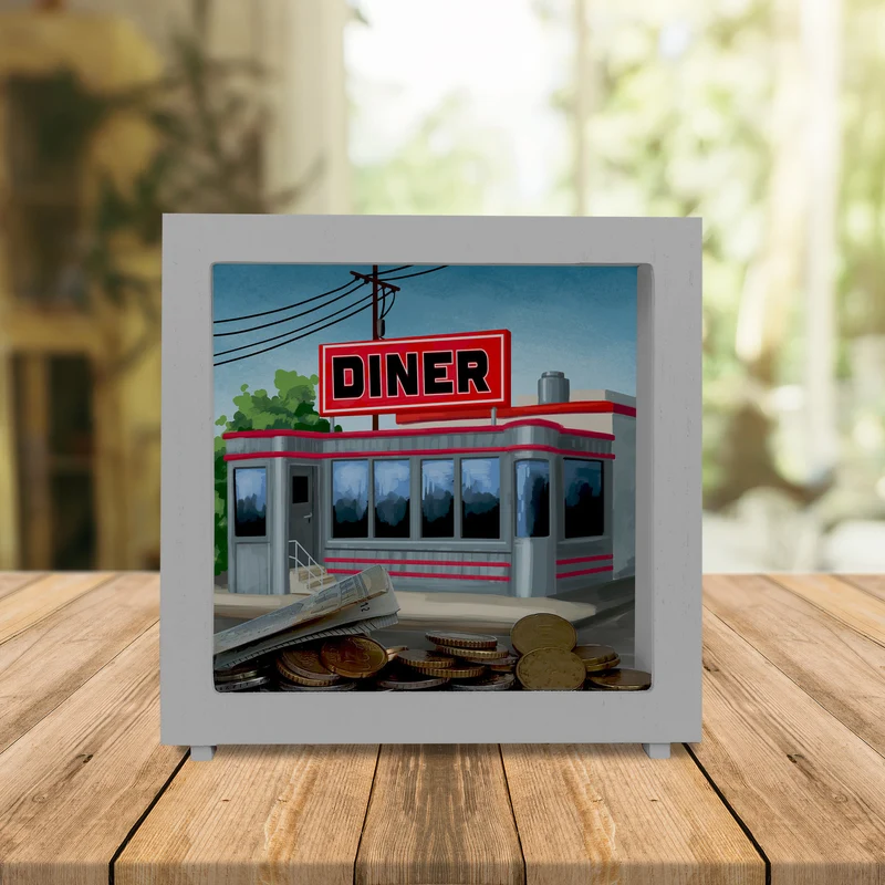 American Diner Restaurant Spardose