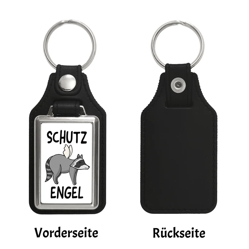 Schutzengel Waschbär Schlüsselanhänger