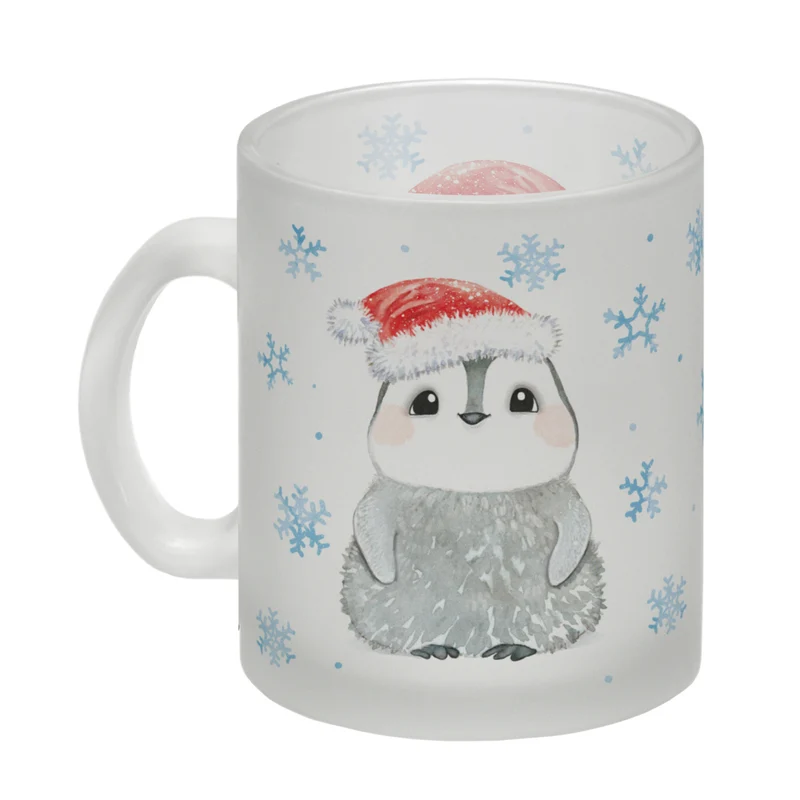 Pinguin mit Weihnachtsmütze Kaffeebecher