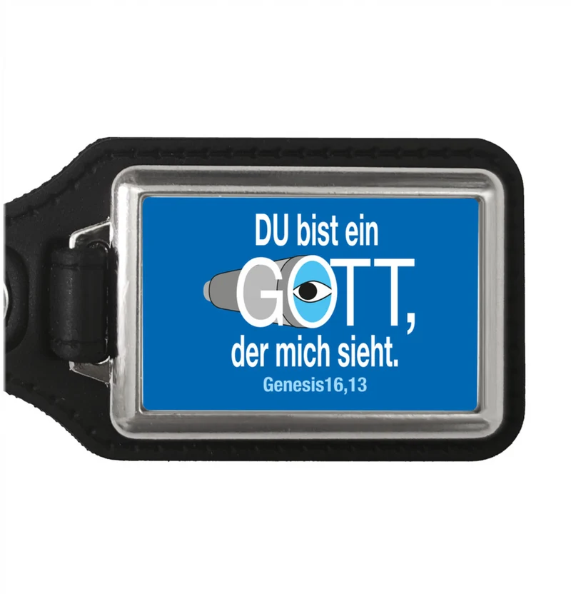Du bist ein Gott, der mich sieht. Schlüsselanhänger mit Bibel Zitat