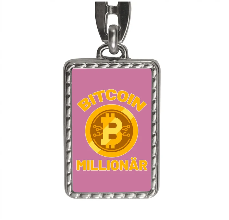Bitcoin Millionär Kryptowährung Schlüsselanhänger