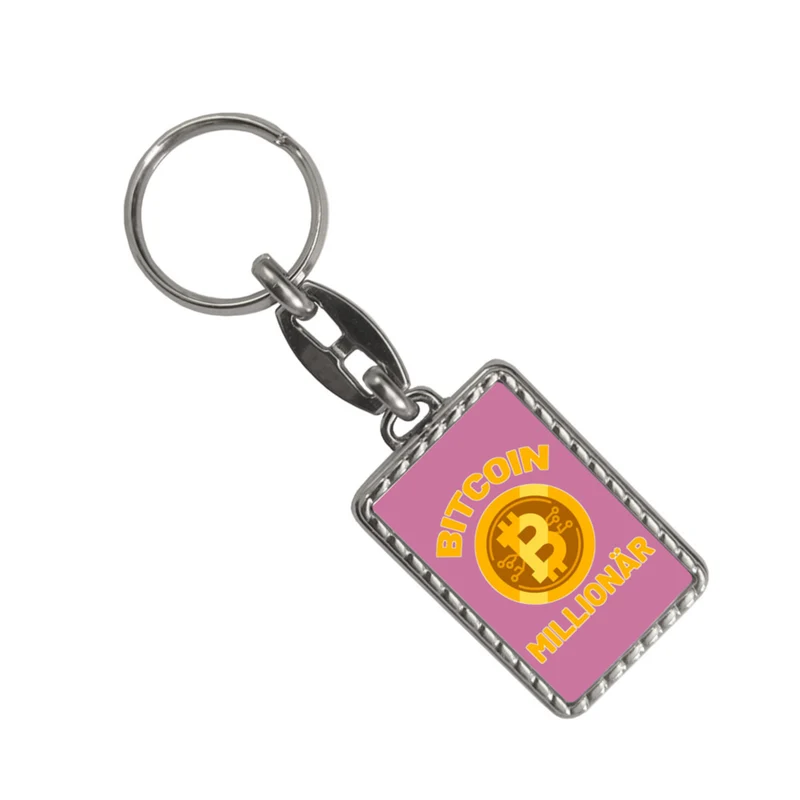 Bitcoin Millionär Kryptowährung Schlüsselanhänger