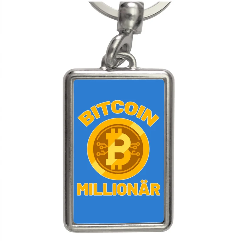 Bitcoin Millionär Kryptowährung Schlüsselanhänger