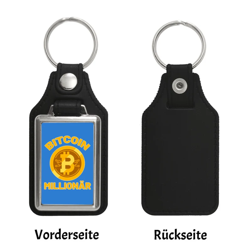 Bitcoin Millionär Kryptowährung Schlüsselanhänger
