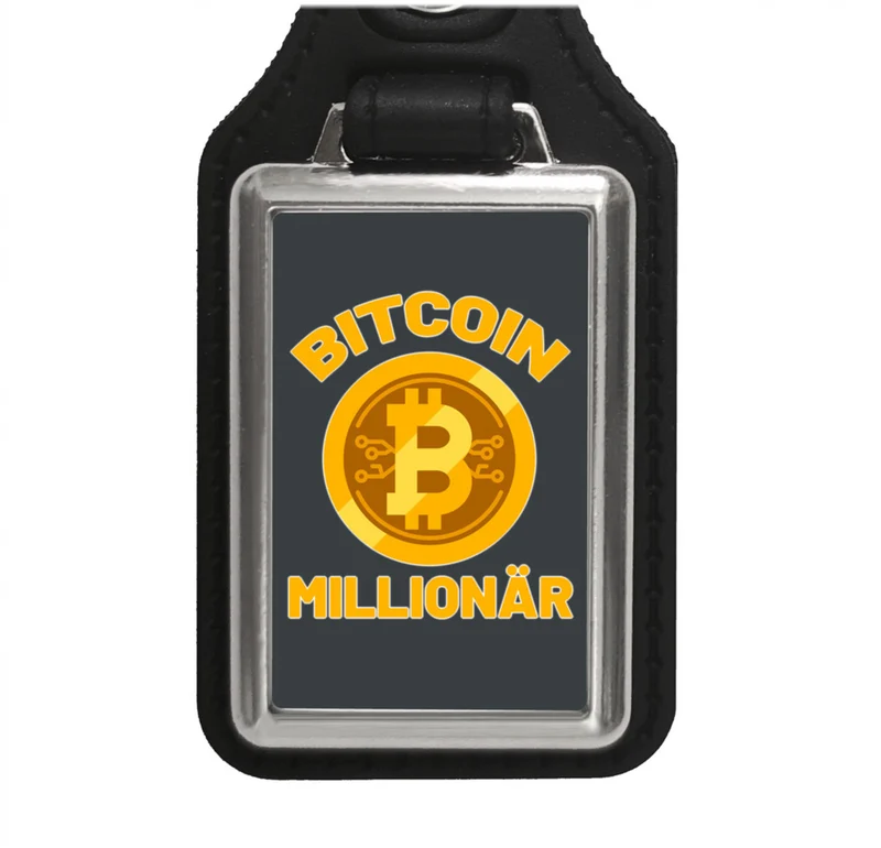 Bitcoin Millionär Kryptowährung Schlüsselanhänger