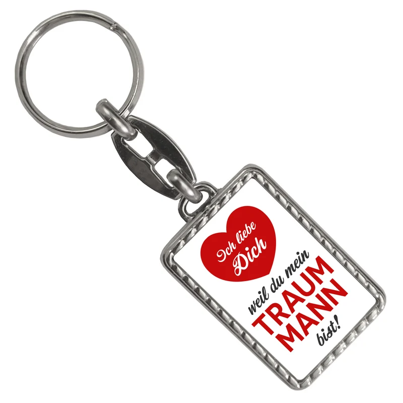 Ich liebe dich weil du mein Traummann bist Schlüsselanhänger