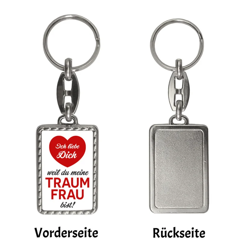 Ich liebe dich weil du mein Traummann bist Schlüsselanhänger