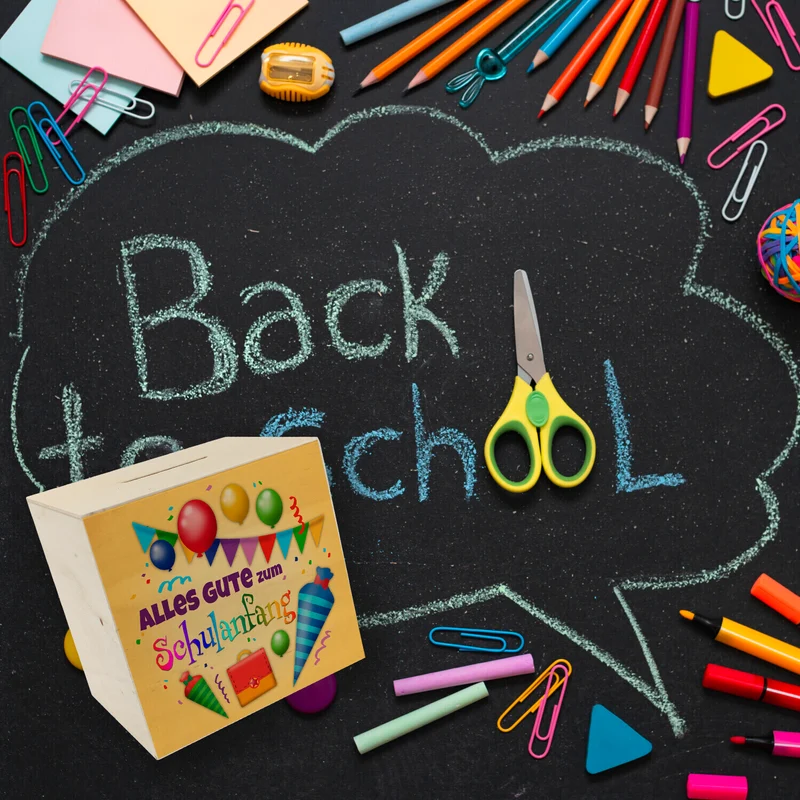 Alles Gute zum Schulanfang Spardose zur Einschulung