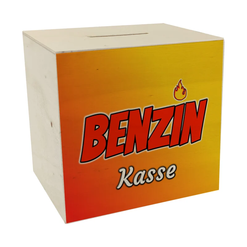 Benzinkasse Spardose aus Keramik für Spritgeld