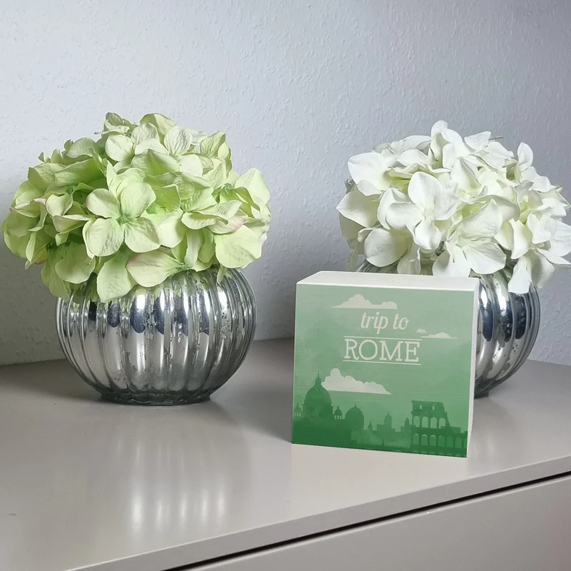 Spardose mit schönem Motiv und Text - Trip to Rom