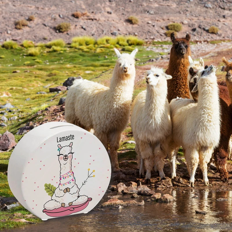 Lamaste - Die geistreiche Spardose mit Lama Motiv