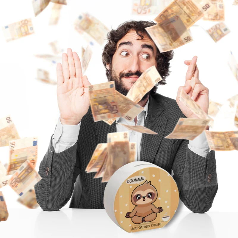 Faultier Spardose - die niedliche Kasse gegen Stress