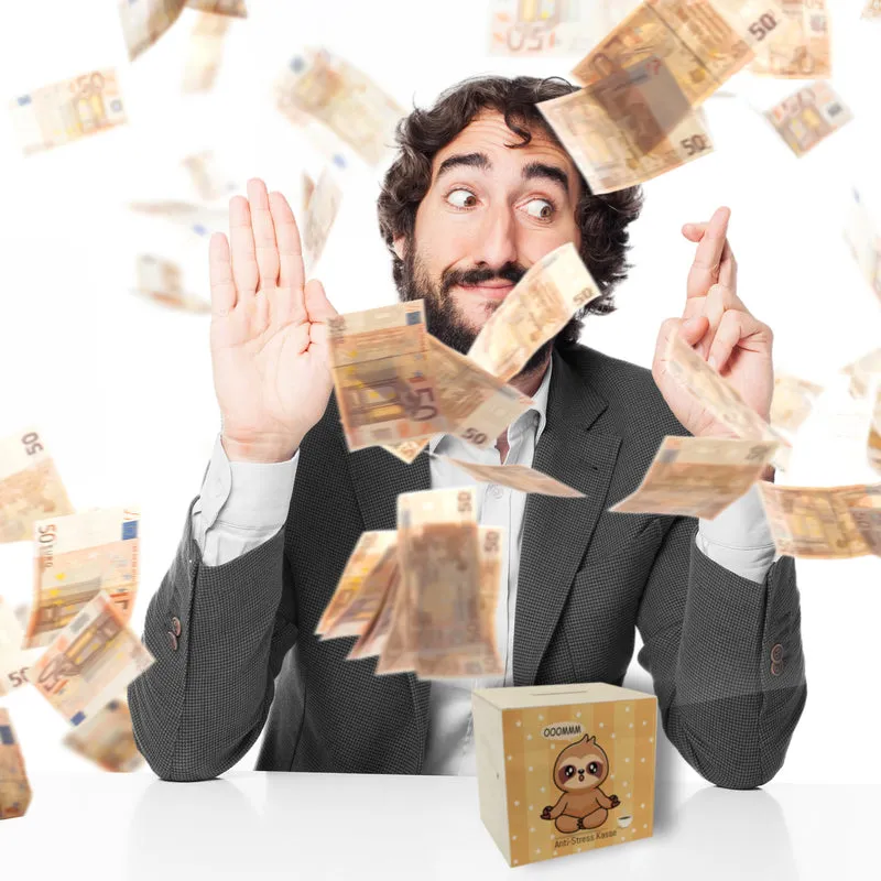 Faultier Spardose - die niedliche Kasse gegen Stress