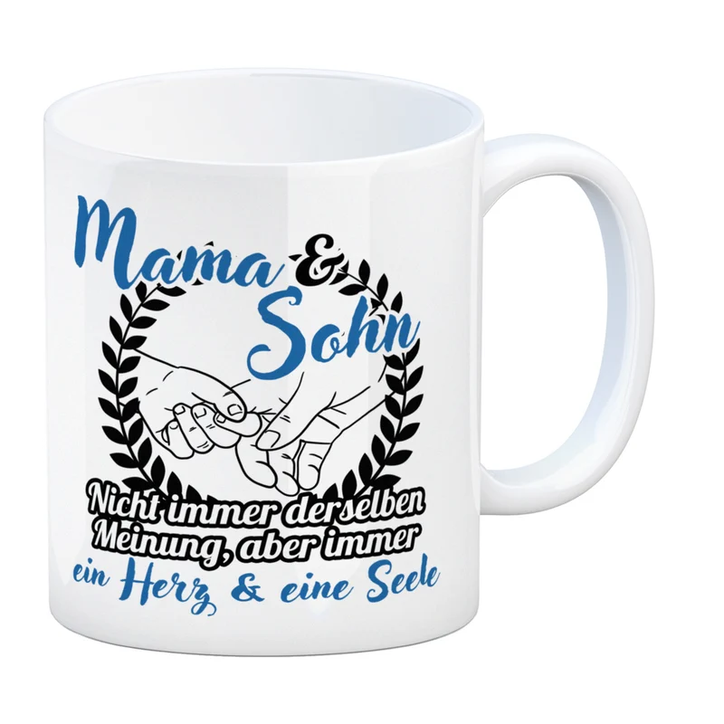 Mama und Sohn - ein Herz & eine Seele Kaffeebecher